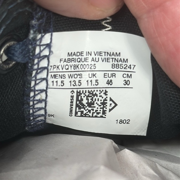 Converse All-Star, Chuck size 11 1/2 - Picture 6 of 9